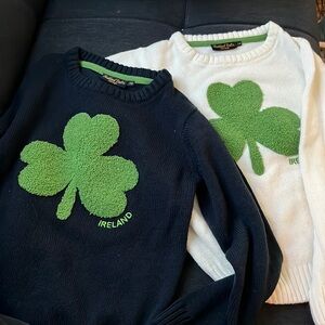 2 Irish shamrock sweaters